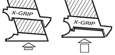 One-piece slide-on XGRIP, shown sliding onto the magazine