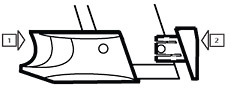 Two-piece XGRIP, front half and rear cap shown separately